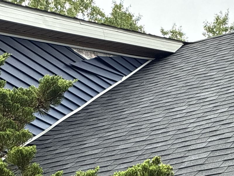 Siding and roof line repair
